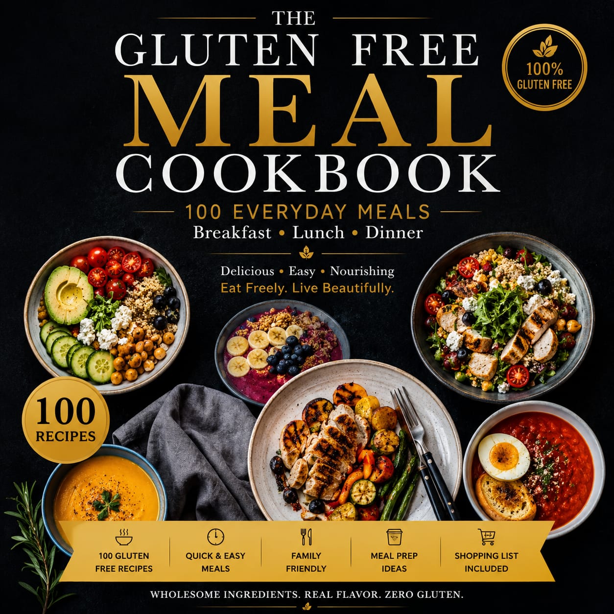 The Gluten Free Meal Cookbook: 100 Gluten-Free Recipes