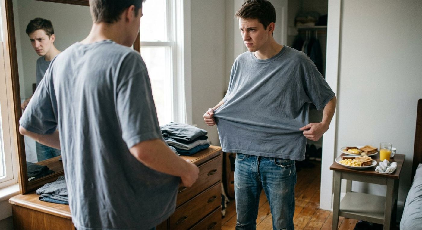 Underweight man unable to gain weight due to poor nutrient absorption