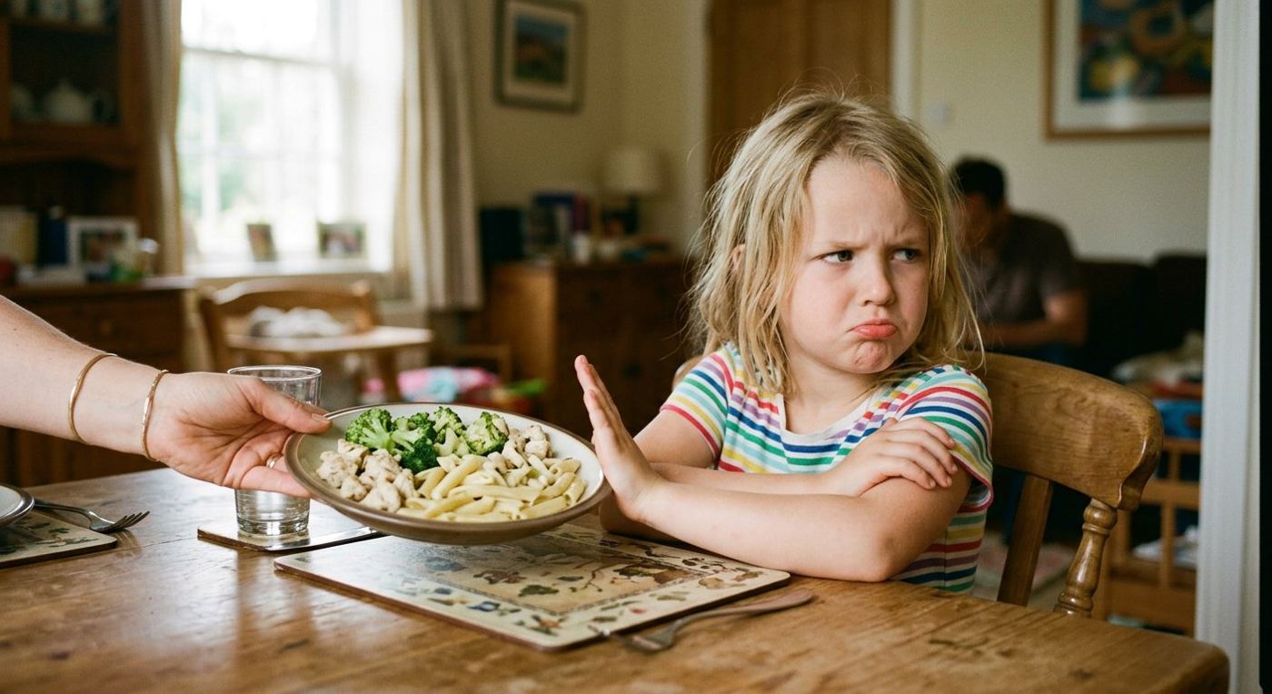 Picky child refusing gluten-free food